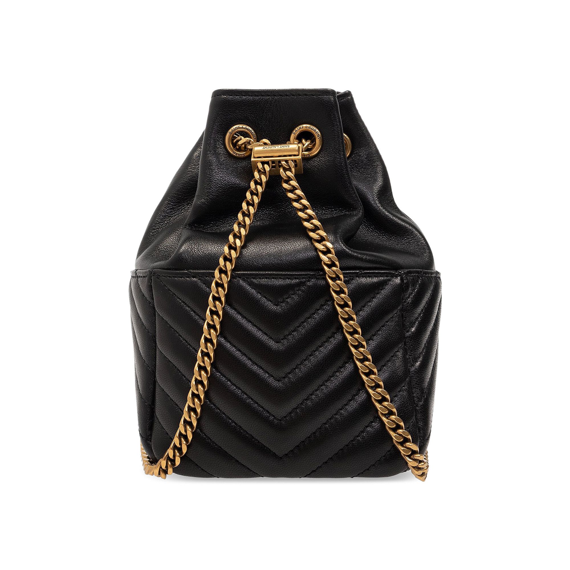 Buy Saint Laurent Joe Nano Quilted Bucket Bag 'Black' - 760745
