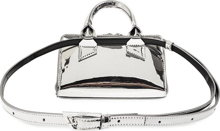 The Attico Friday Crossbody Bag Silver