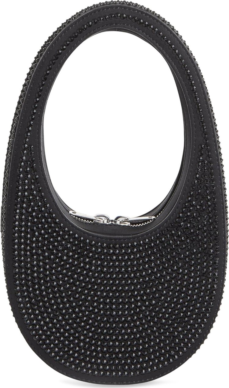 Coperni Crystal-Embellished Mini Swipe Bag 'Black'