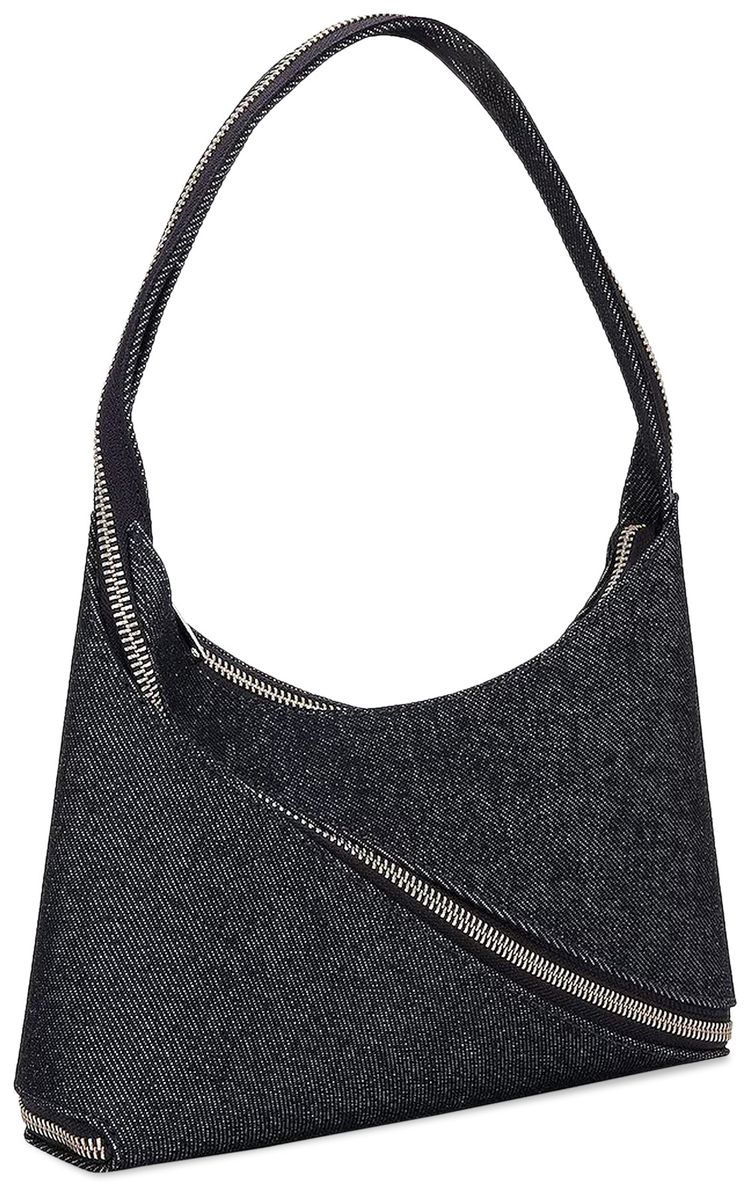 Coperni Denim Zip Baguette Bag Dark Navy
