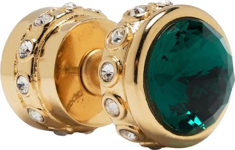 Paco Rabanne Crystal Embellished Earrings 'Gold'