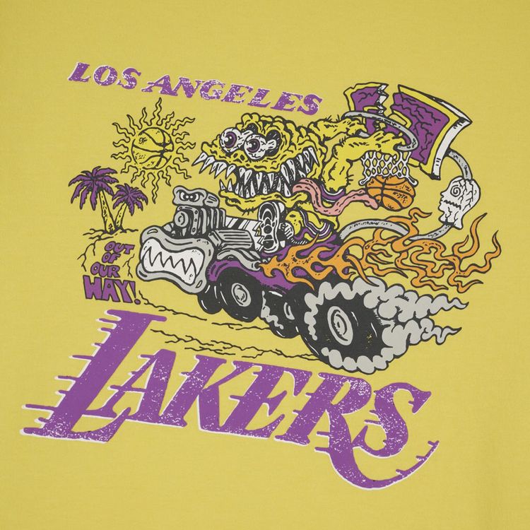 Brain Dead x NBA Los Angeles Lakers Tee Yellow