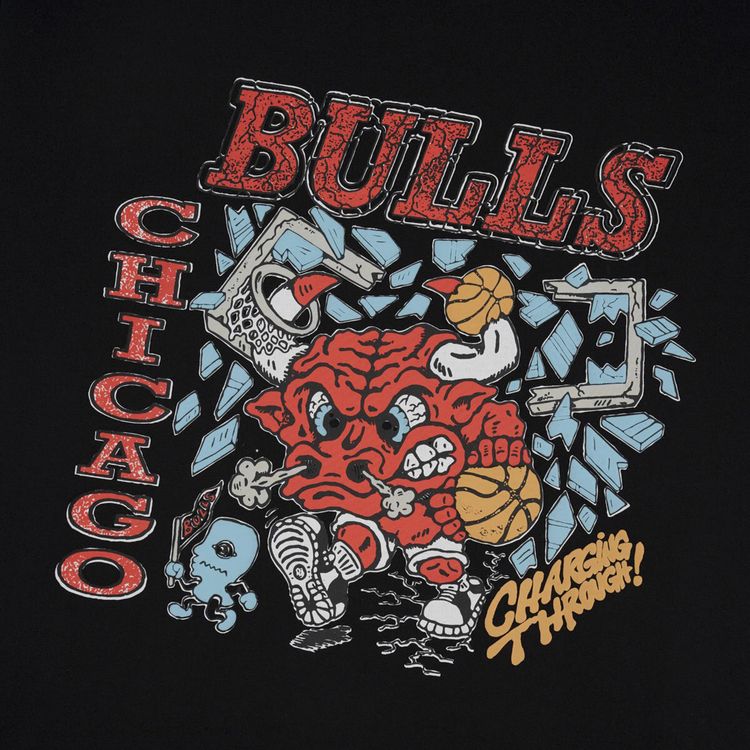 Brain Dead x NBA Chicago Bulls Tee Black