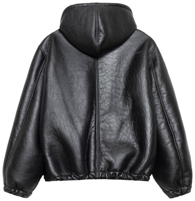 Stussy x Our Legacy Work Shop Reversible Shearling Zip Hoodie Cappuccino