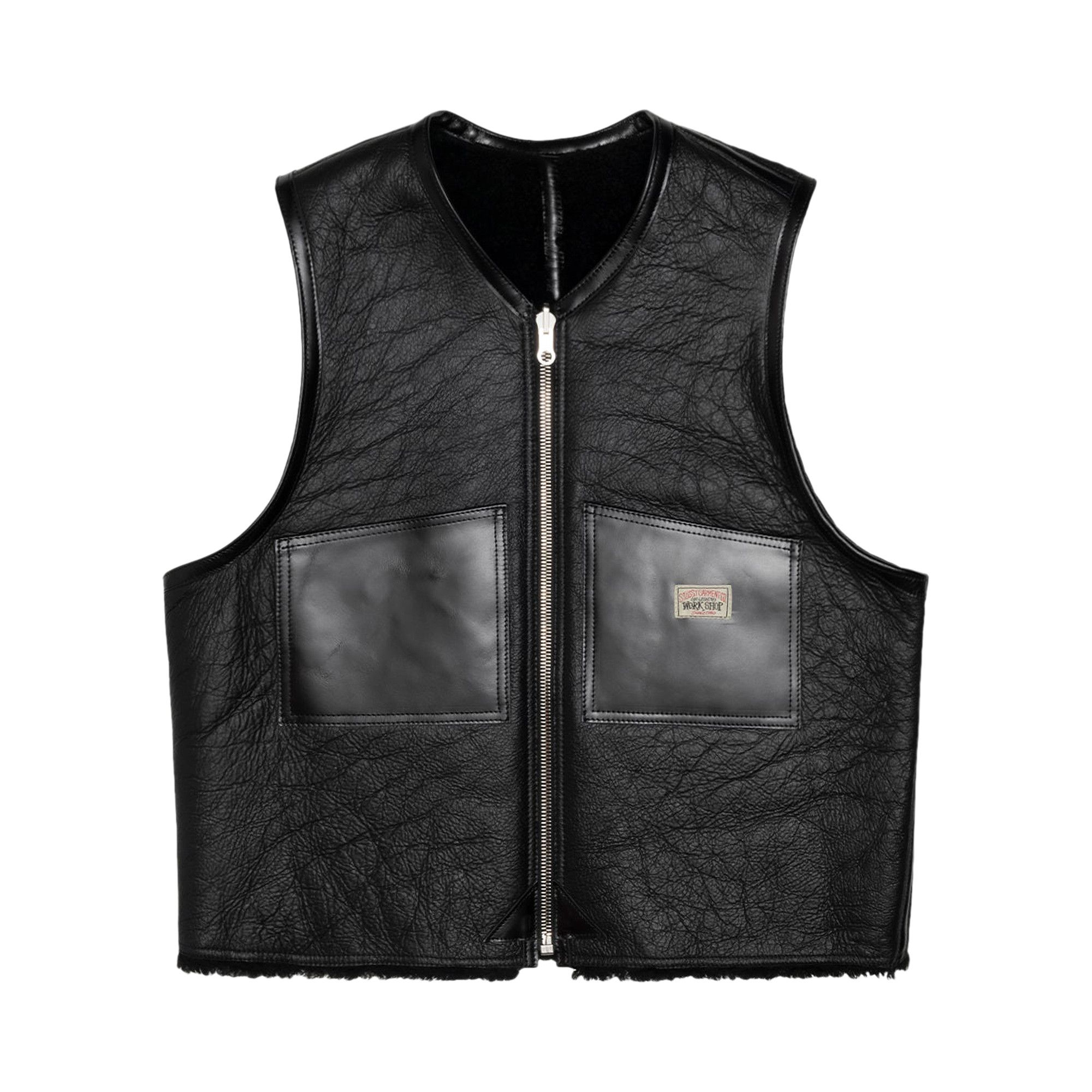 Stussy Houndstooth Work Vest 'Grey' 115517