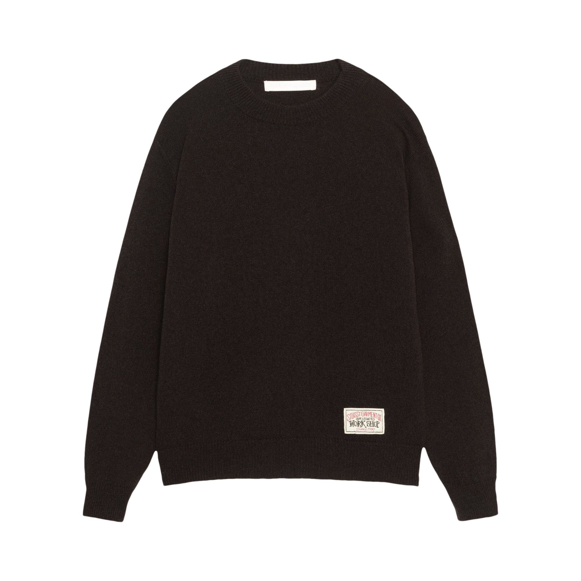 Buy Stussy x Our Legacy Work Shop Knitted Roundneck Sweater Dark Brown Surfman WS4233KR DARK GOAT CA
