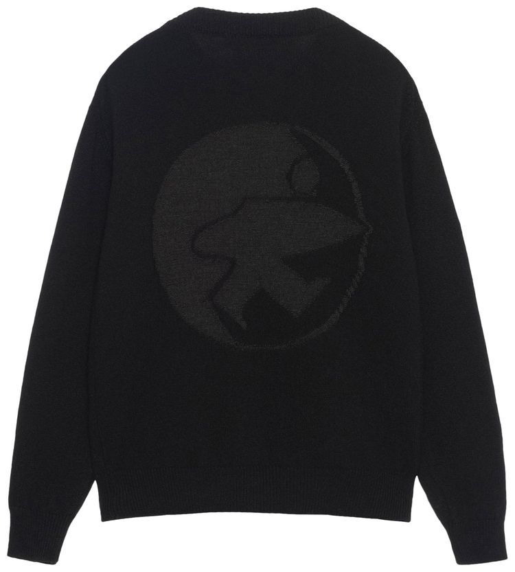Stussy x Our Legacy Work Shop Knitted Roundneck Sweater Black Surfman