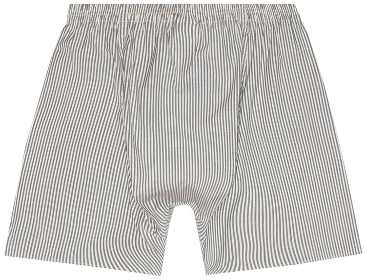 Stussy x Our Legacy Work Shop Boxer Short Grey Stripe Fluid