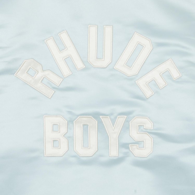 Rhude Boys 02 Satin Bomber MintCream