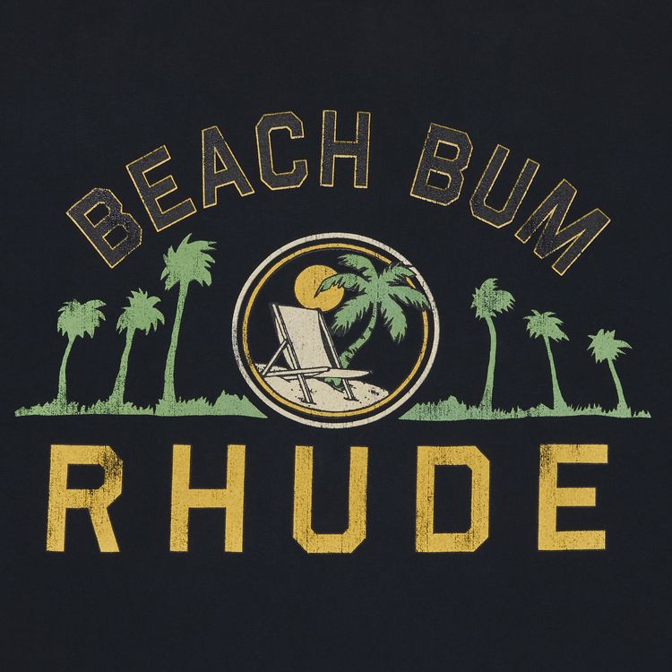 Rhude Palmera Tee Vintage Black