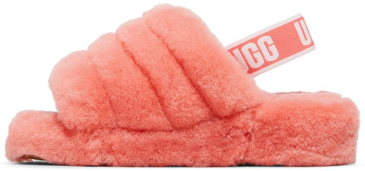 UGG Wmns Fluff Yeah Slide Vibrant Coral
