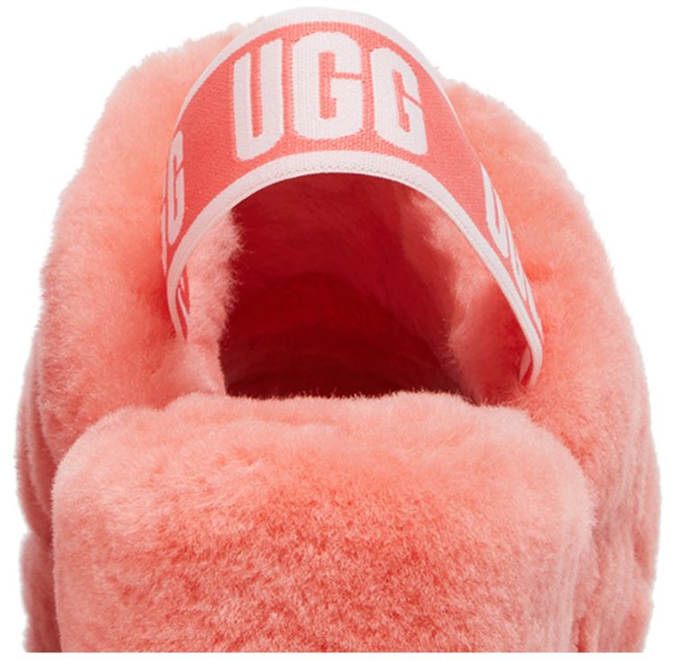 UGG Wmns Fluff Yeah Slide Vibrant Coral