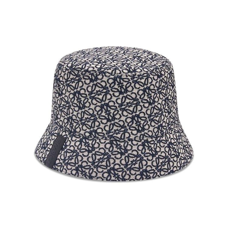 LOEWE Anagram Bucket HAT Anagram Bucket Hat Cap Ivory - Navy - K820hb1x0 Loewe - Anagram Bucket Hat | HBX main image 4
