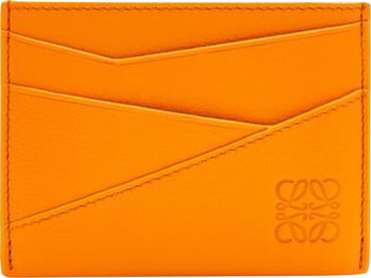 Loewe Puzzle Plain Cardholder 'Bright Mandarin'