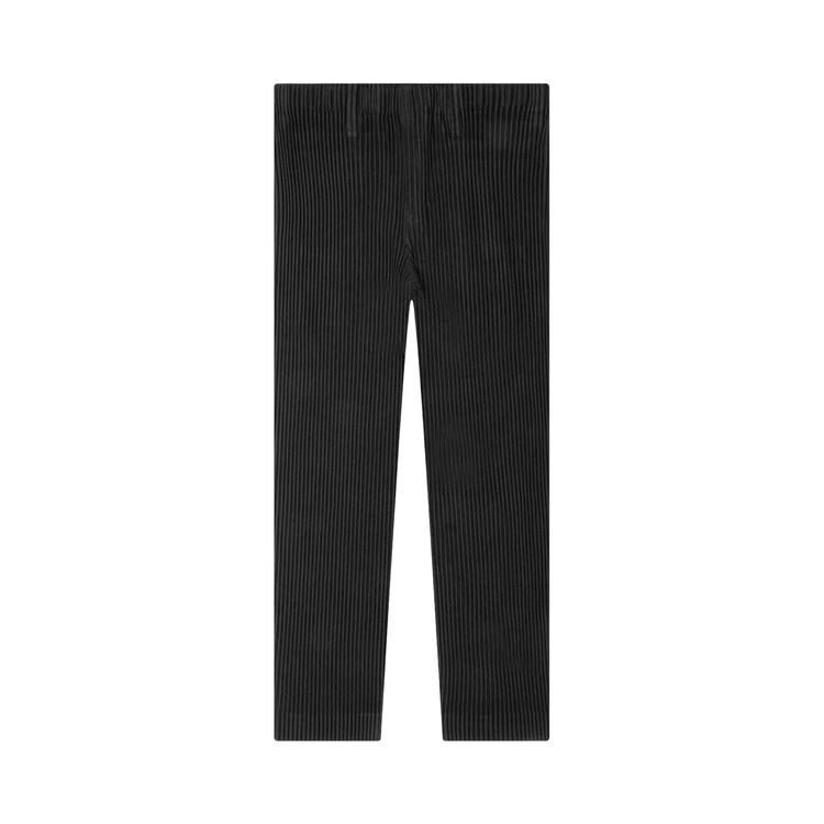ISSEY MIYAKE lambskin Suede leather Pants Bottoms BC47233 black S