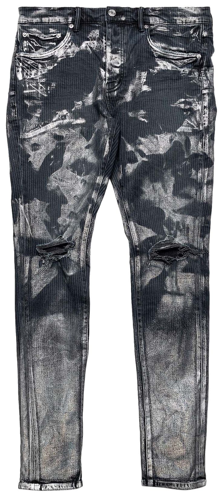 PURPLE BRAND Hickory Overdye Skinny Jeans Antracite