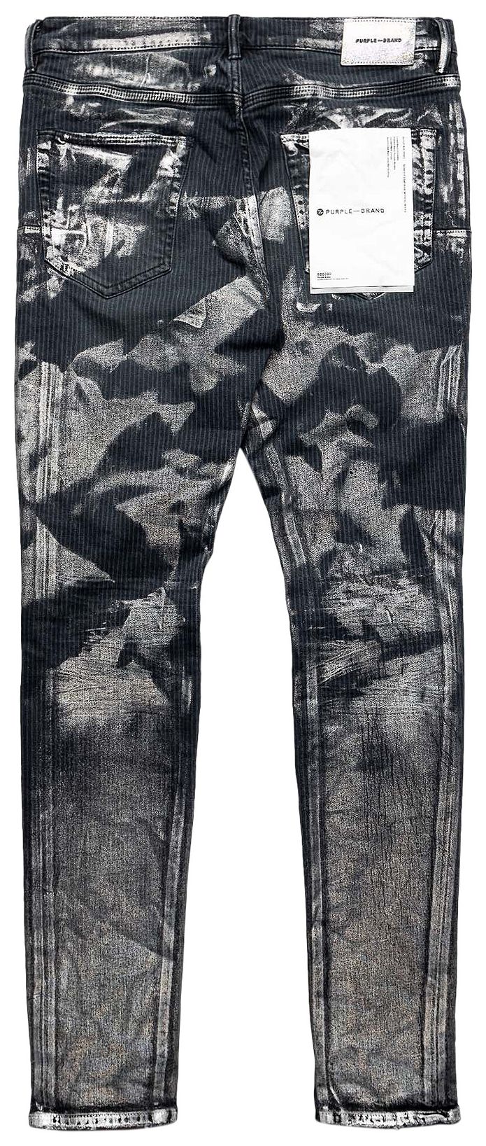 PURPLE BRAND Hickory Overdye Skinny Jeans Antracite