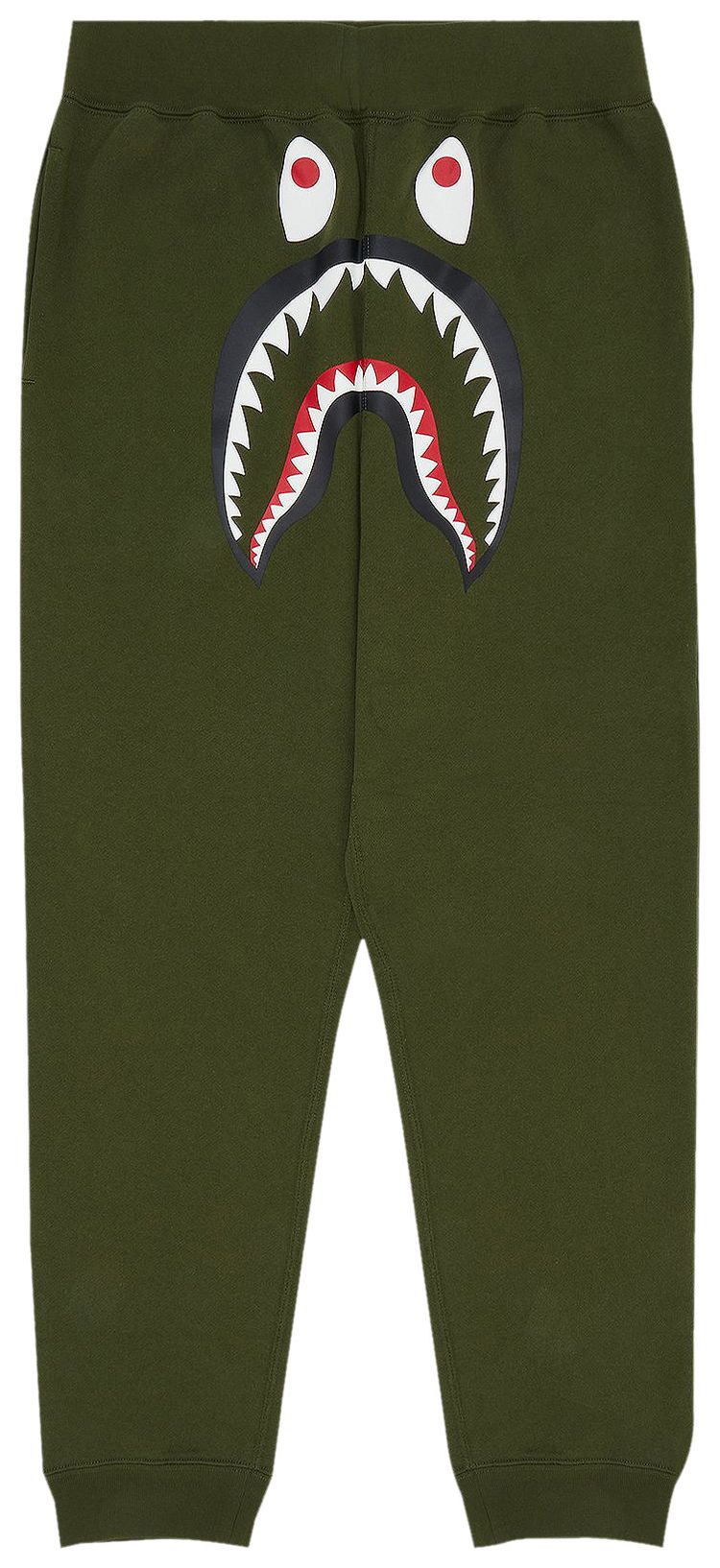 BAPE Shark Sweat Pants Olive