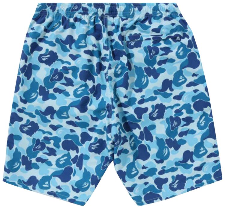 BAPE ABC Camo Beach Shorts Blue