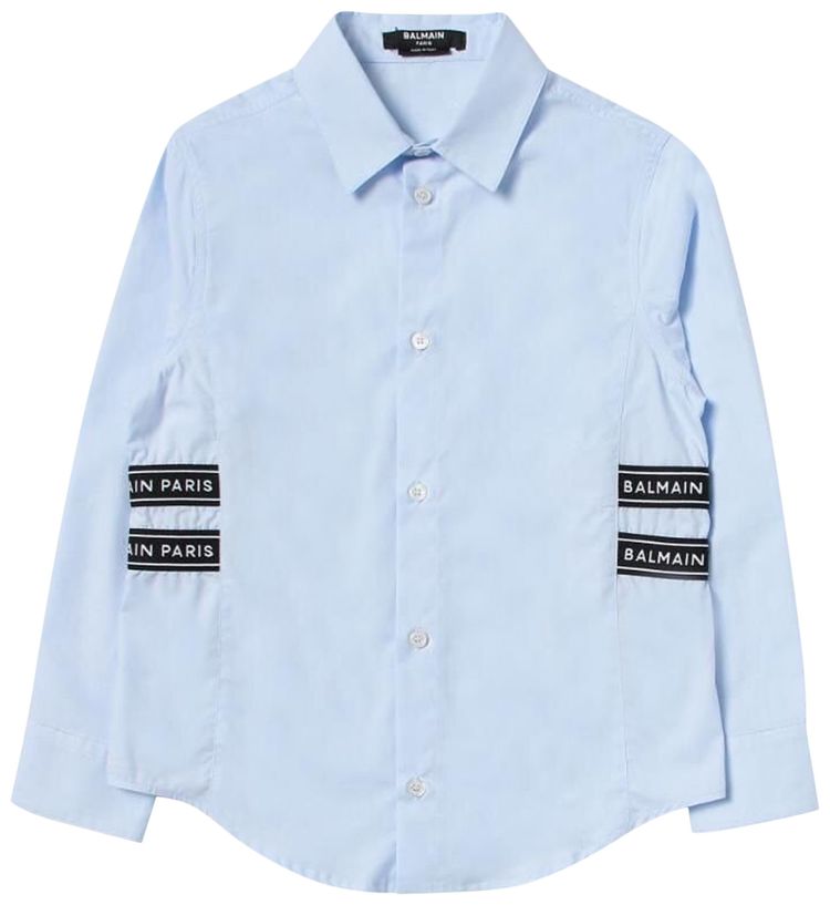 Balmain Kids Dress Shirt Blue
