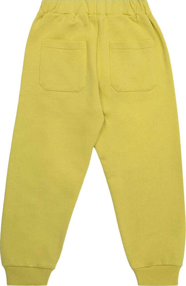 Balmain Kids Logo Printed Elastic Sweatpants Yellow