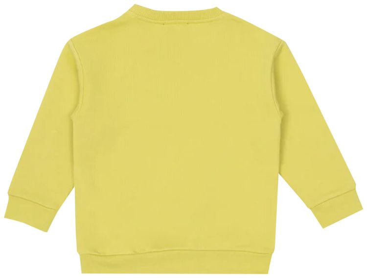 Balmain Kids Logo Printed Crewneck Sweatshirt Yellow
