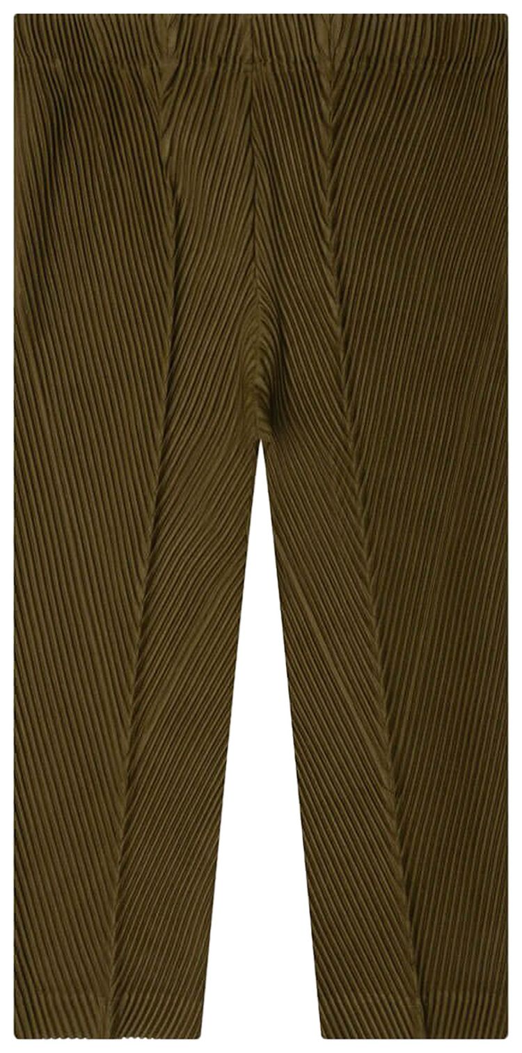 Homme Plisse Issey Miyake Pleats Bottoms Olive Khaki