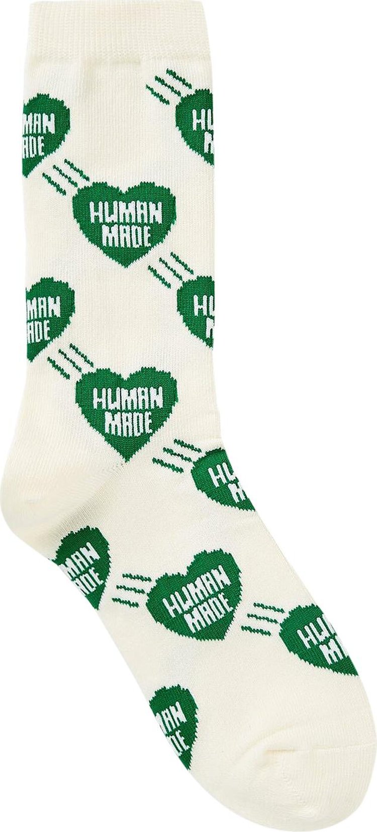 Human Made Heart Socks 'Green'