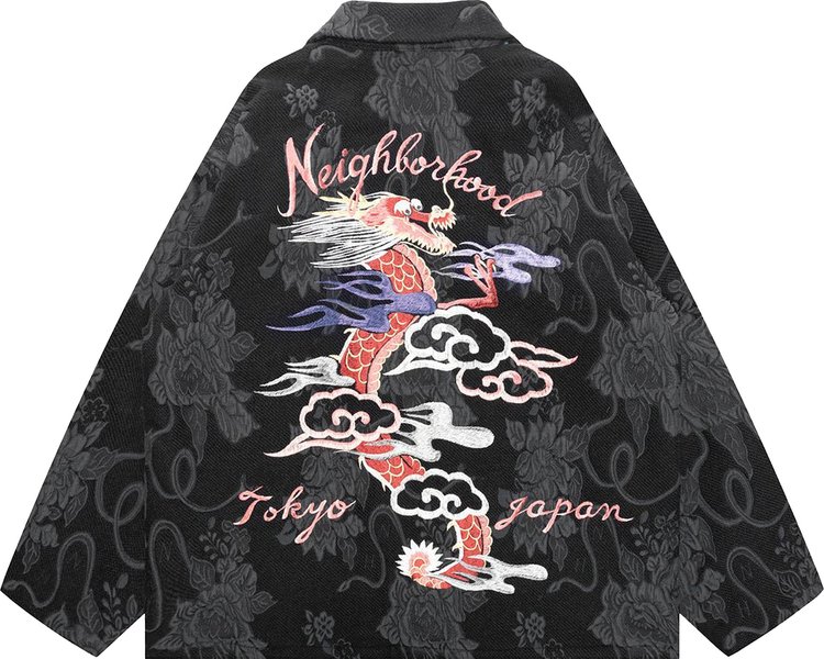 Neighborhood Jaquard Souvenir Jacket Black