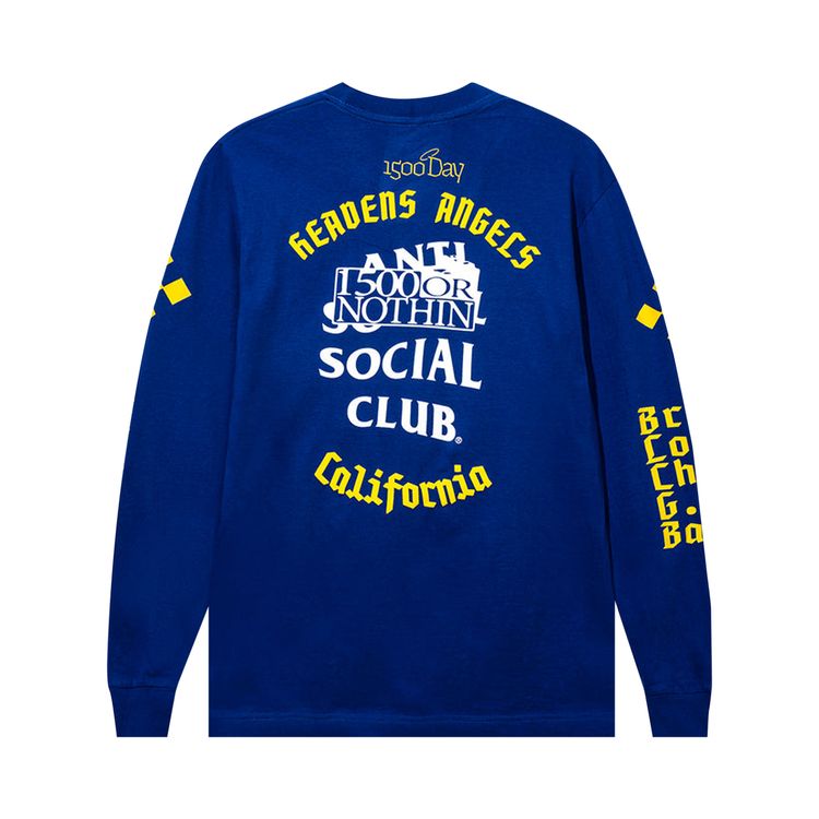 Anti Social Social Club x 1500 Or Nothin All Access Long Sleeve Tee Royal