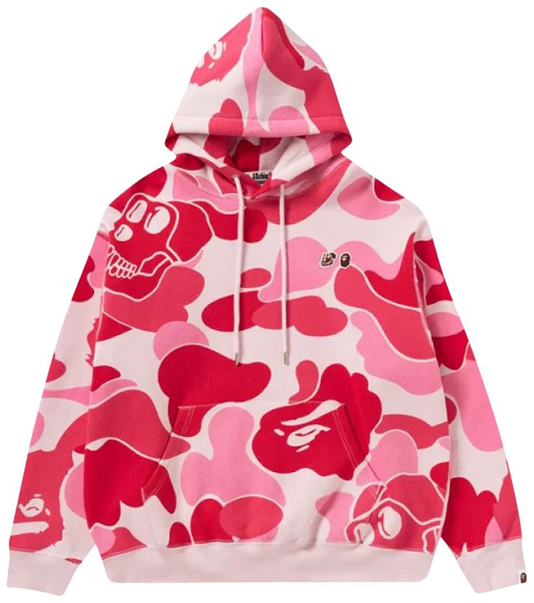 BAPE x BAYC Camo Pullover Hoodie Pink
