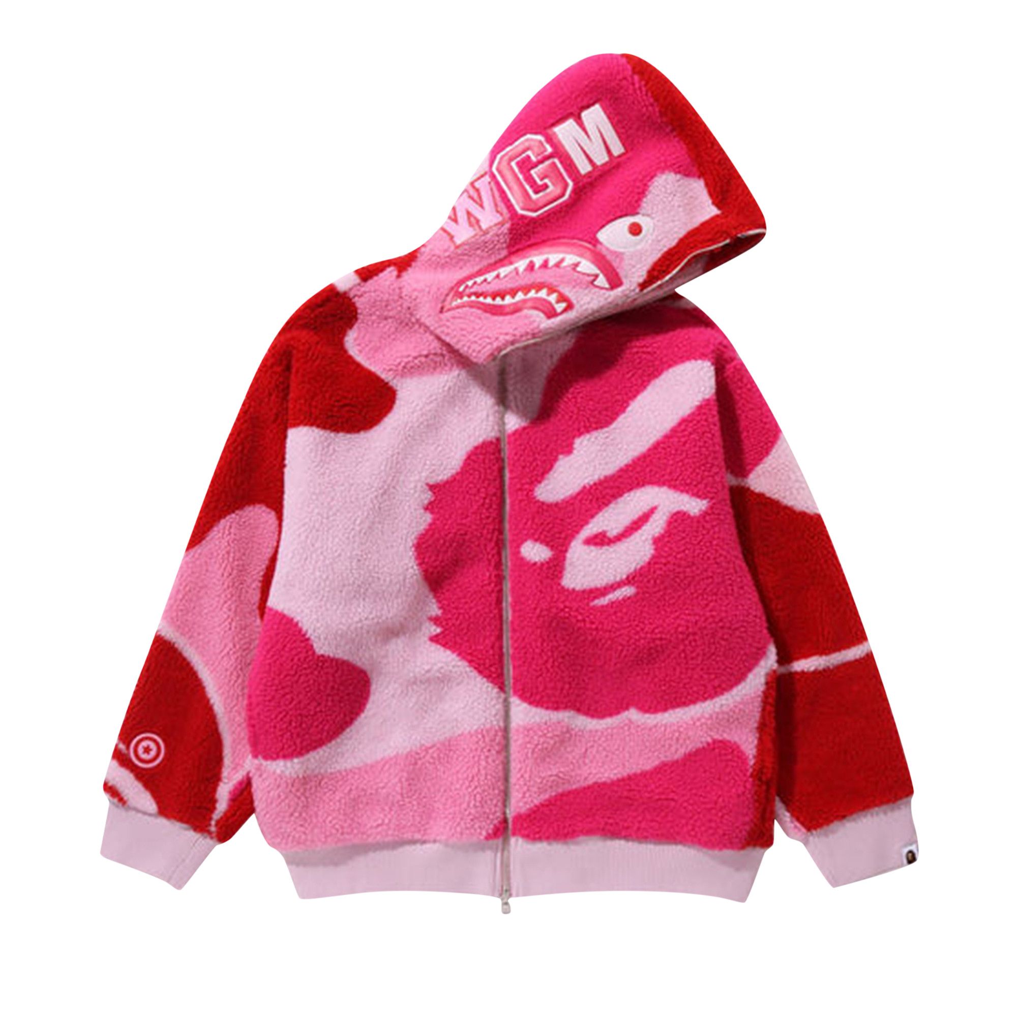 A bathing ape pink hoodie discount