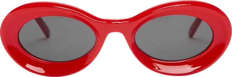Loewe Paula's Ibiza Oval Sunglasses 'Red'