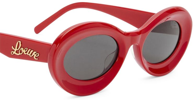 Loewe Paulas Ibiza Oval Sunglasses Red