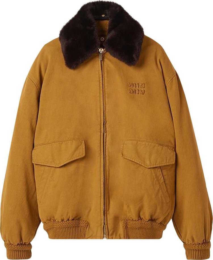 Miu Miu Blouson Jacket Ochre