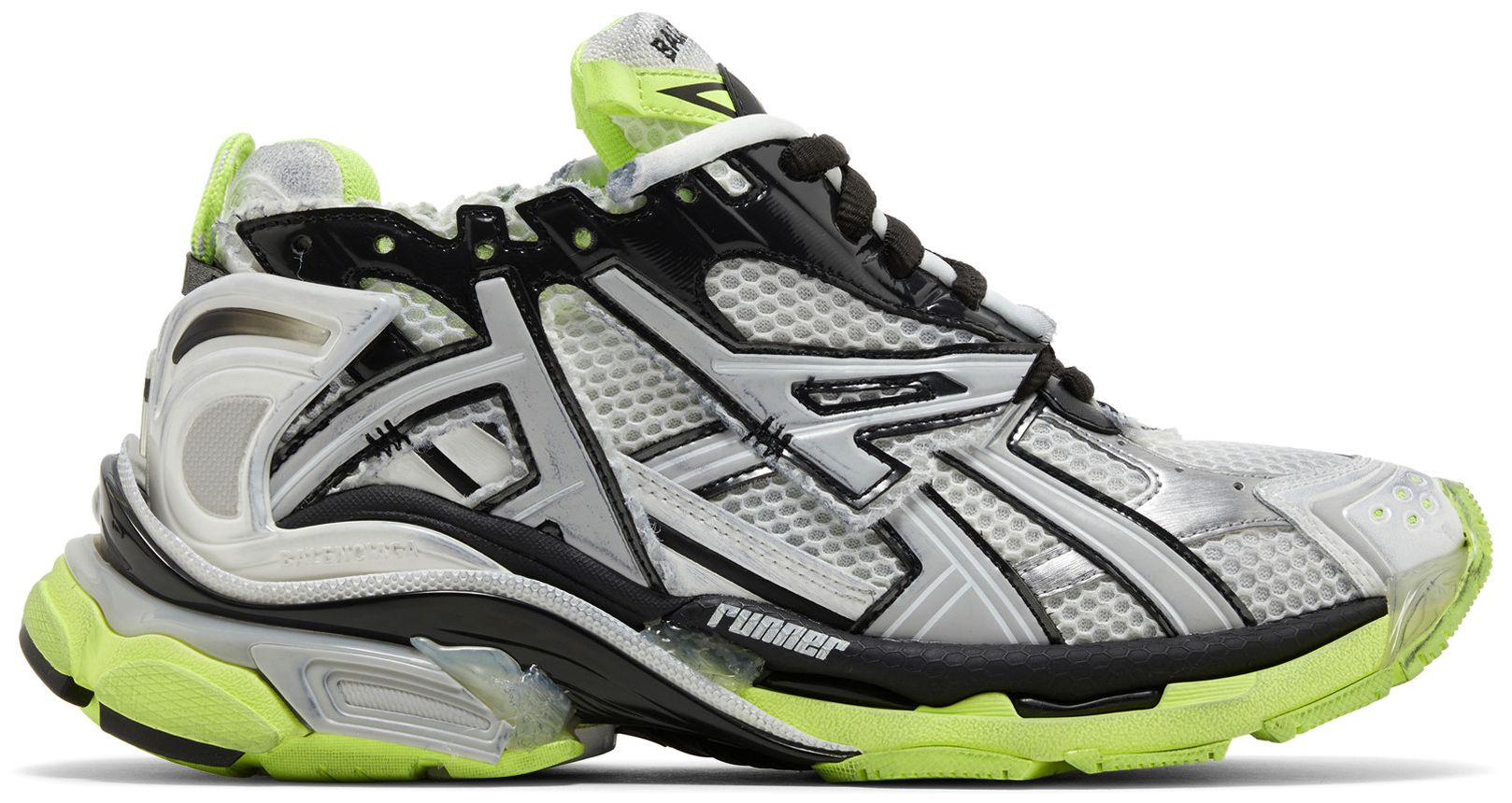 Buy Balenciaga Runner Sneaker 'White Fluo Yellow' 677403 W3RBP 1093 GOAT