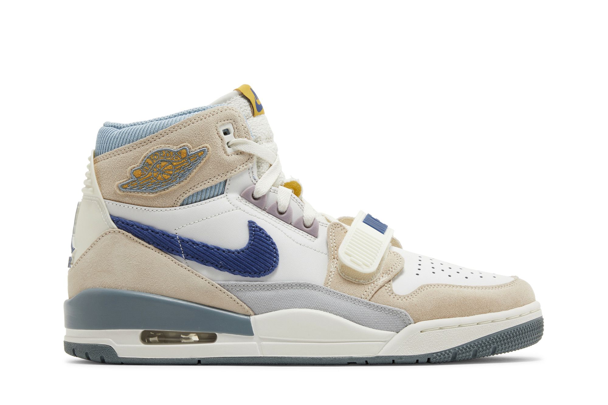 Size 11.0 Jordan Legacy 312 'Corduroy Swoosh - White Mystic Navy'