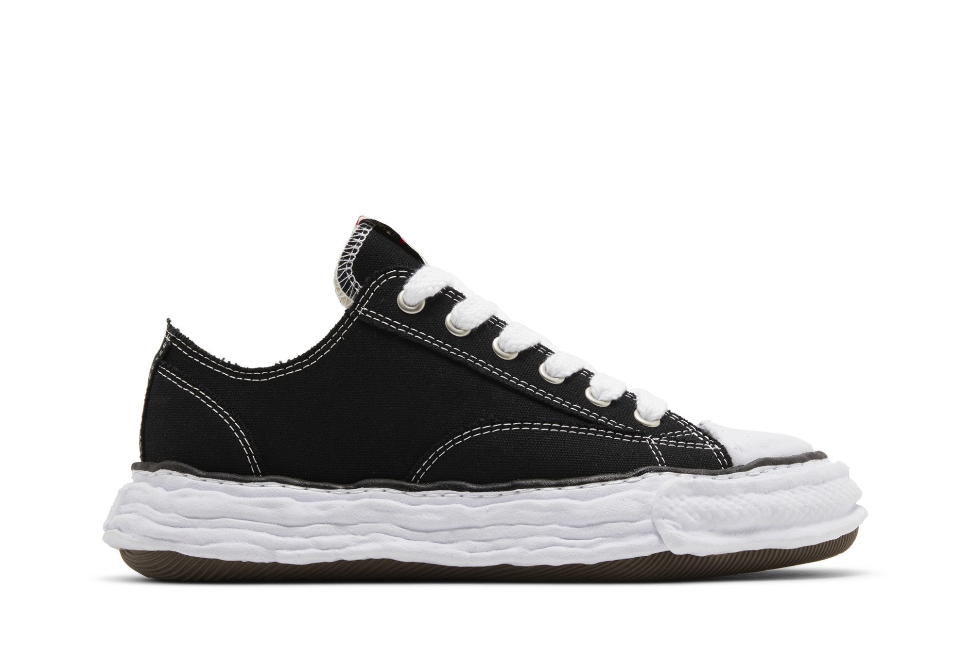 Size 10.0 Maison Mihara Yasuhiro Peterson 23 OG Sole Canvas Low 'Black  White'