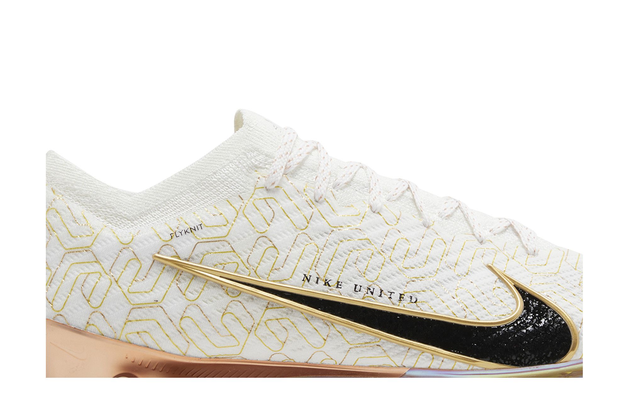 Nike mercurial vapor gold and white sale