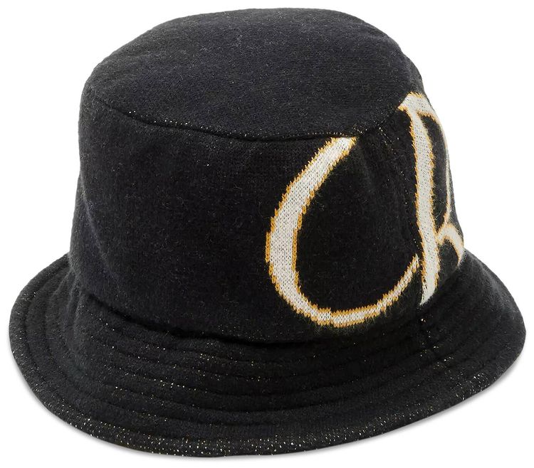 Rhude Script Bucket Hat BlackCream