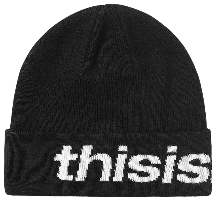 thisisneverthat SP Logo Big Cuff Beanie Black