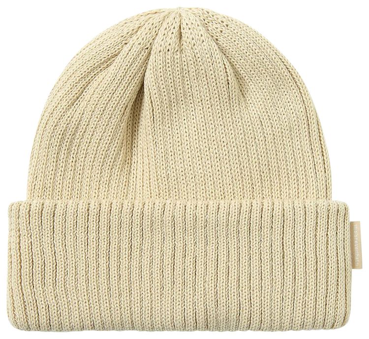 thisisneverthat T Logo Short Beanie Ivory