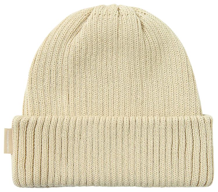 thisisneverthat T Logo Short Beanie Ivory
