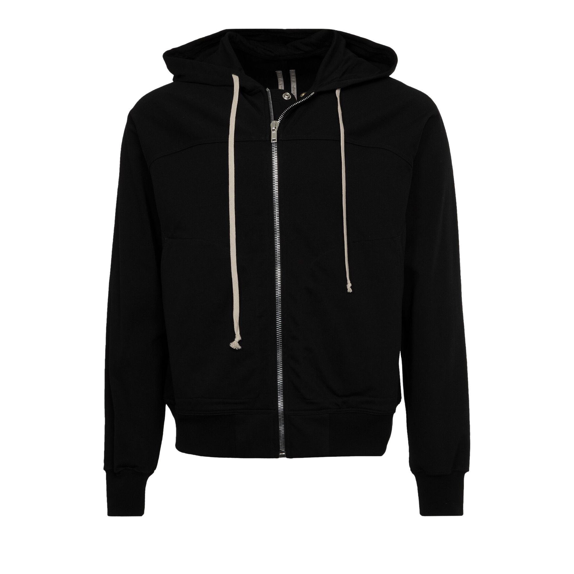 Buy Rick Owens Zip Drawstring Hoodie 'Black' - RU01D3241 BA