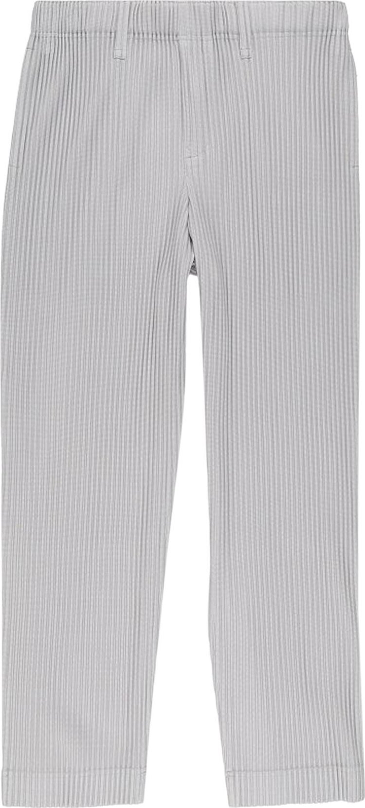 Homme Plissé Issey Miyake Basic Pleated Pants 'Light Grey'