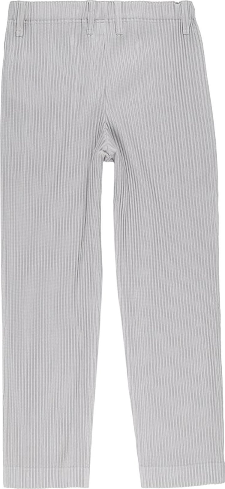 Homme Plisse Issey Miyake Basic Pleated Pants Light Grey