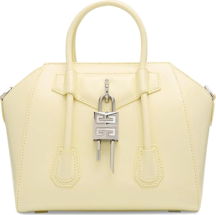 Givenchy Mini Antigona Lock Bag 'Soft Yellow'