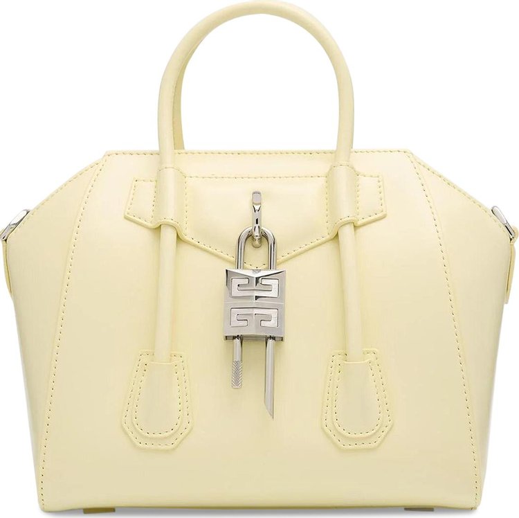 Givenchy Mini Antigona Lock Bag Soft Yellow