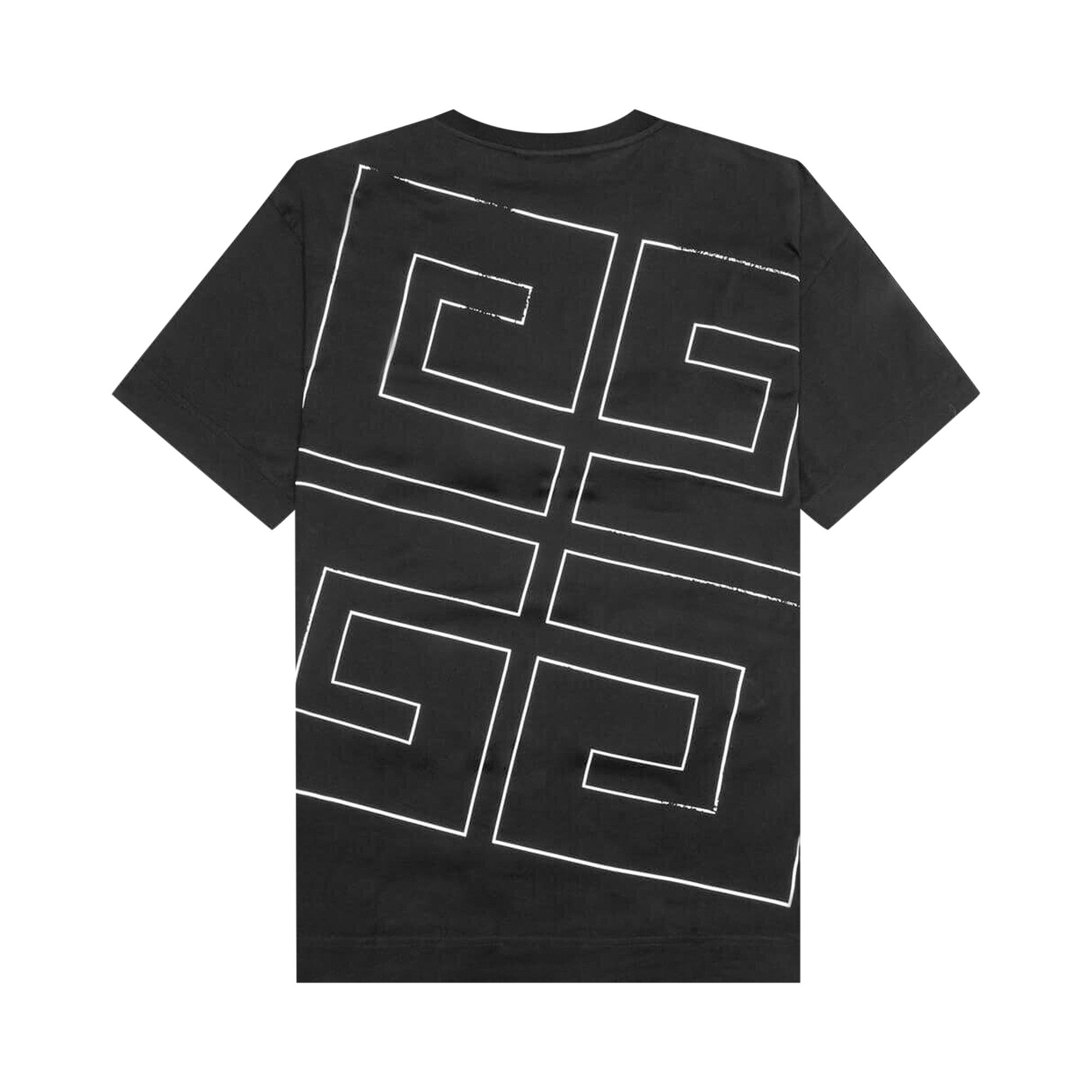 Tシャツ・カットソー Givenchy BM71JA3YJ5 STANDARD T-shirt T-shirt in cotton with GIVENCHY signature in - black