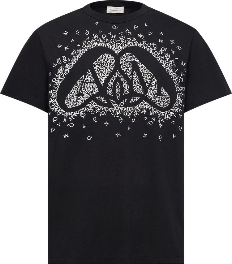 Alexander McQueen Exploded Charm T Shirt BlackWhite